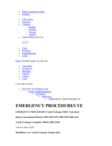 emergency procedures ye