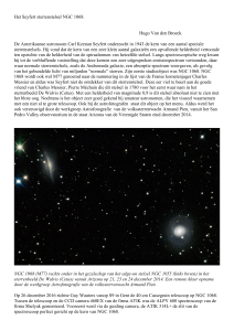 Het Seyfert sterrenstelsel NGC 1068. Hugo Van den Broeck De