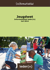 Informatieblad Jeugdwet