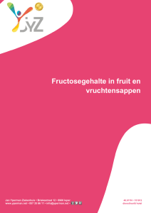 Fructosegehalte in fruit en vruchtensappen