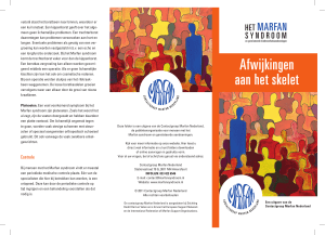 Afwijkingen aan het skelet - Contactgroep Marfan Nederland