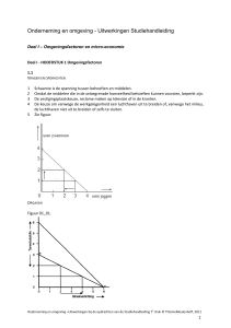 Uitwerkingen opdrachten studiehandleiding - onderneming