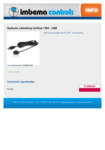 Optische uitleeskop Uniflow 1200 - USB