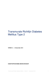 Transmurale Richtlijn Diabetes Mellitus Type 2