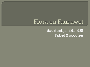 Flora en Faunawet