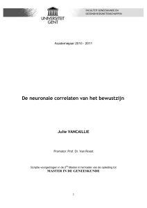De neuronale correlaten van het bewustzijn