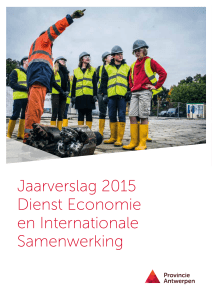 Jaarverslag 2015 Dienst Economie en Internationale Samenwerking