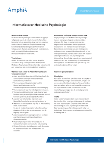 Informatie over Medische Psychologie