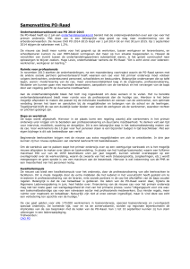 Samenvatting PO-Raad Onderhandelaarsakkoord cao PO 2014