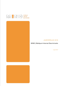 het jaarverslag van MiND - Meldpunt Internet Discriminatie