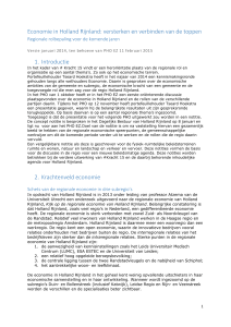 Economie in Holland Rijnland: versterken en verbinden van de