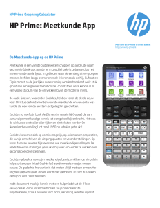 HP Prime: Meetkunde App