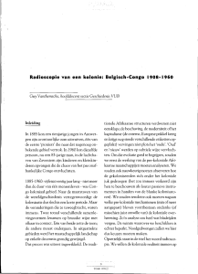 Radioscopie van een kolonie: Belgisch-Congo 1908-1960
