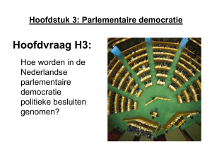 Hoofdstuk 3: Parlementaire democratie
