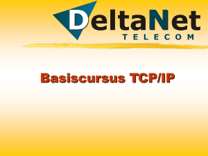 Basiscursus TCP/IP