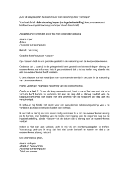 voorbeeldbrief van een ingebrekestelling