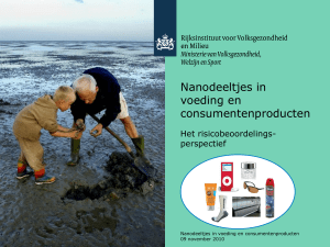 Nanodeeltjes in consumentenproducten