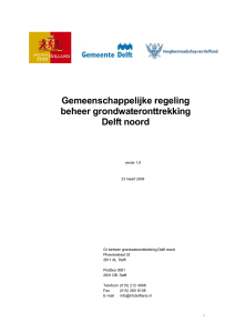 Gemeenschappelijke regeling - Delft R.I.S.