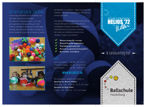 in samenwerking met Het ontstaan van de “Ballschule” Info:
