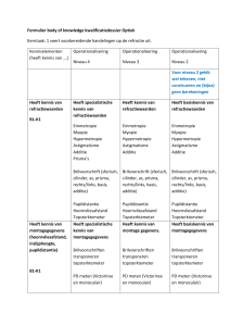 Optiek - Body of knowledge B1 K1