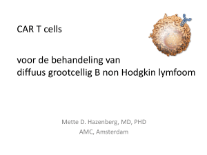 CAR T cells voor de behandeling van diffuus grootcellig B