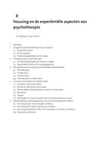 8 Focusing en de experiëntiële aspecten van psychotherapie