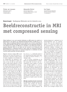 Beeldreconstructie in MRI met compressed sensing