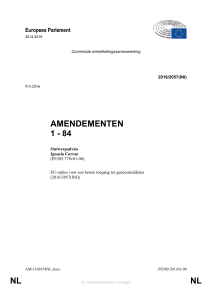 amendementen 1