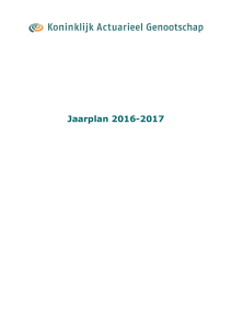 het Jaarplan 2016-2017