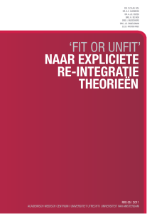 `fit or unfit` naar expliciete re-integratie theorieën