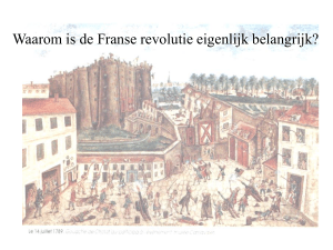 Waarom is de Franse revolutie belangrijk?