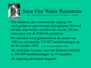 Save Our Water Resources