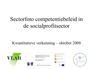 Sectorfoto competentiebeleid in de socialprofitsector