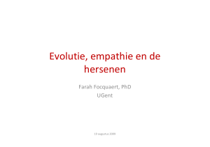 Evolutie, empathie en de hersenen - evolutietheorie.be