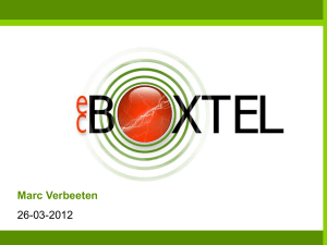 Presentatie Marc Verbeeten ECBoxtel