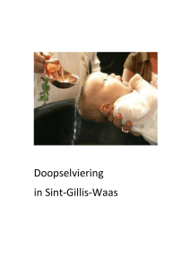 Doopselviering in Sint-Gillis-Waas Verwelkoming door de priester