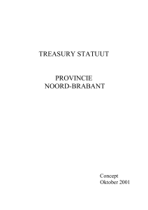 treasury statuut - Provincie Noord