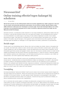 Nieuwsarchief Online training effectief tegen