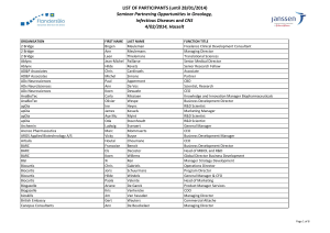 LIST OF PARTICIPANTS (until 28/01/2014) Seminar