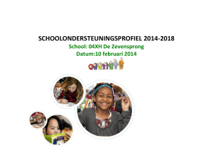 schoolondersteuningsprofiel 2014-2018
