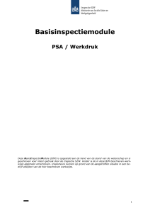 Basisinspectiemodule PSA/Werkdruk - Arbocatalogus-VO