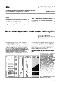 De ontwikkeling van het Nederlandse rivierengebied