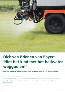 Dick van Brienen van Bayer - Wageningen UR E