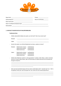Checklist oudergesprekken Nederlandse School