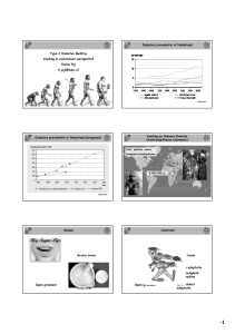 Type 2 Diabetes Mellitus Voeding in evolutionair