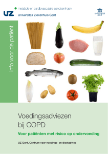 Voedingsadvies bij COPD. Voor patiënten met risico op