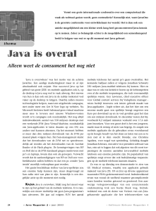 Java is overal
