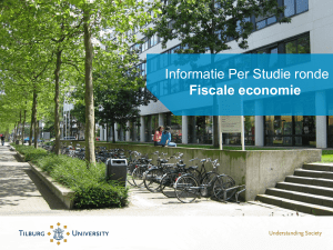 Informatie per studie ronde Fiscale economie