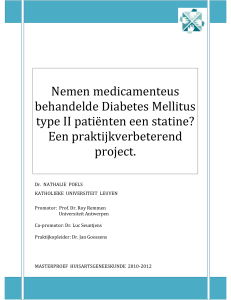 Nemen medicamenteus behandelde Diabetes Mellitus type II