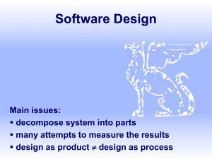 Software design as a - Department of Computer Science